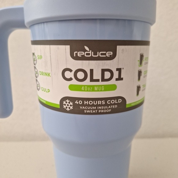 Reduce 40 oz Tumbler with Handle Stainless Vacuum Insulated Sweat Proof NEW - Picture 4 of 9